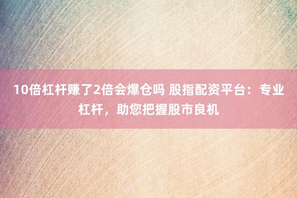 10倍杠杆赚了2倍会爆仓吗 股指配资平台：专业杠杆，助您把握股市良机