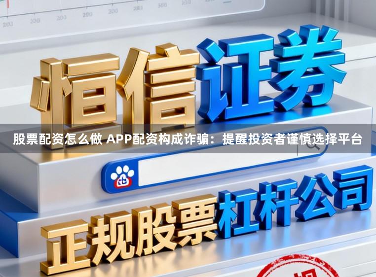 股票配资怎么做 APP配资构成诈骗：提醒投资者谨慎选择平台